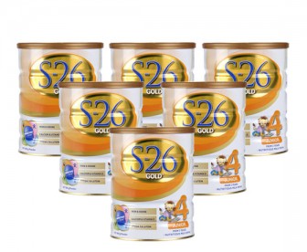 【新西兰直邮包邮】Wyeth 惠氏 S26金装奶粉4段 900克x6罐/箱（2岁以上适用）【奶粉订单收件人身份证必需上传】